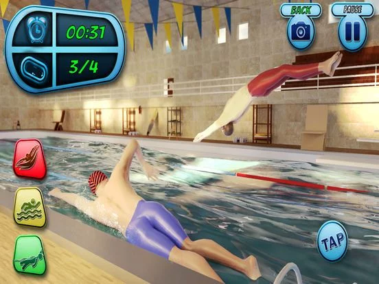 Изображение игры: Swimming Pool Race Contest