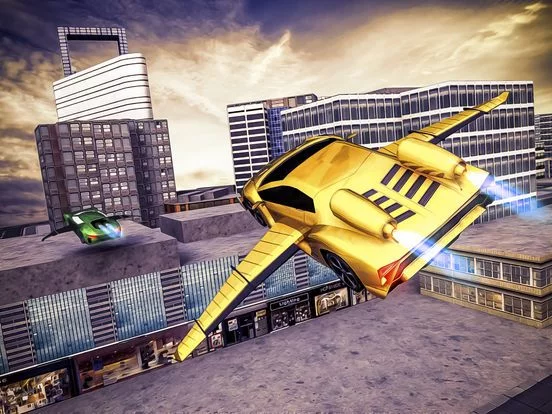 Изображение игры: Free sport Car Flying Simulator pro