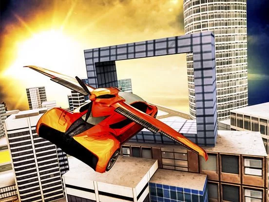Изображение игры: Free sport Car Flying Simulator pro