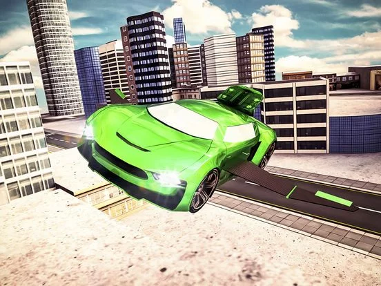 Изображение игры: Free sport Car Flying Simulator pro