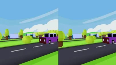Изображение игры: VR Street Jump for Google Cardboard