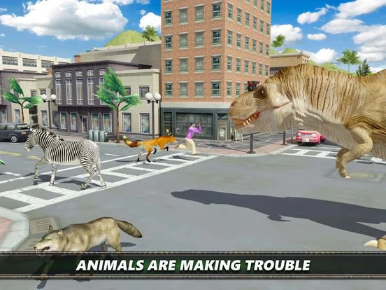Изображение игры: Dinosaur City Simulator Games