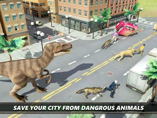 Изображение игры: Dinosaur City Simulator Games