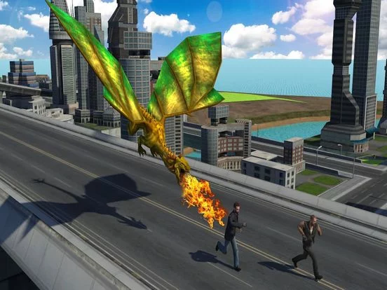 Изображение игры: Flying Dragon Clash Simulation