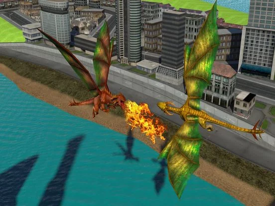 Изображение игры: Flying Dragon Clash Simulation