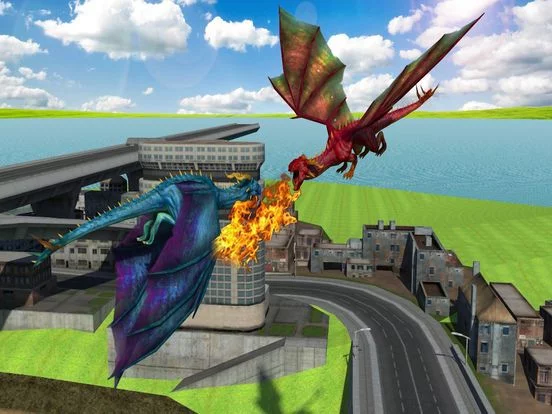 Изображение игры: Flying Dragon Clash Simulation