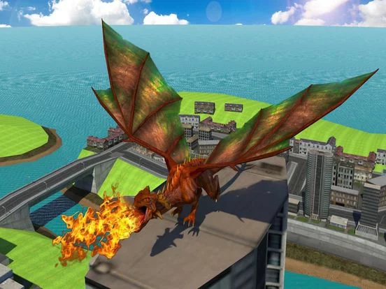 Изображение игры: Flying Dragon Clash Simulation