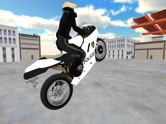 Изображение игры: Police Motor-Bike City Simulator 2