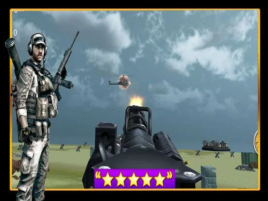 Изображение игры: Beach Attack: Gunner Shoot