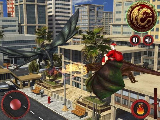 Изображение игры: Flying Dragon Santa Clash