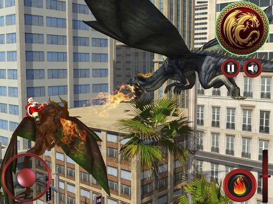 Изображение игры: Flying Dragon Santa Clash