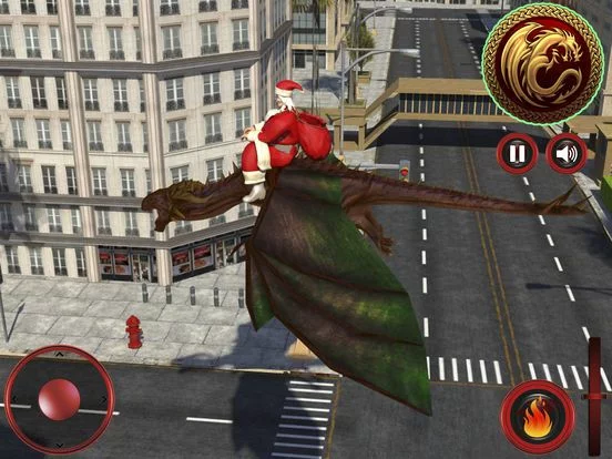 Изображение игры: Flying Dragon Santa Clash