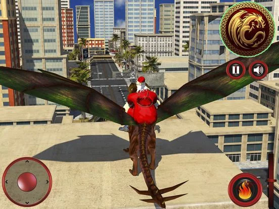 Изображение игры: Flying Dragon Santa Clash