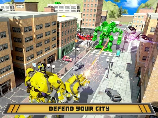Изображение игры: Robot War Car Transformation