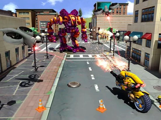 Изображение игры: War Robot Motor Bike Transform
