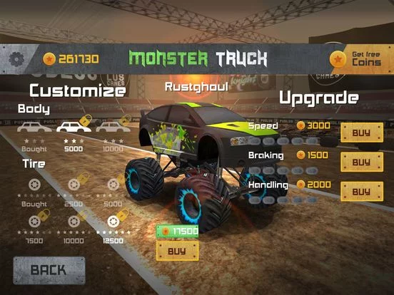 Изображение игры: Monster Truck Drag Race