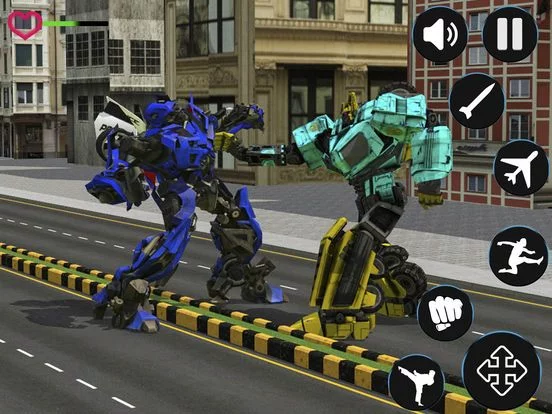 Изображение игры: police robot aircraft war
