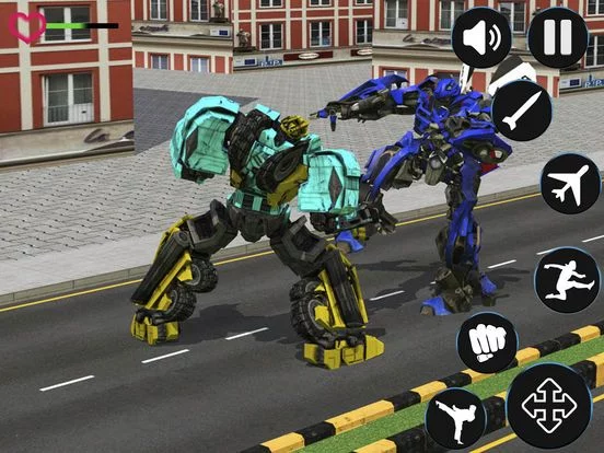 Изображение игры: police robot aircraft war