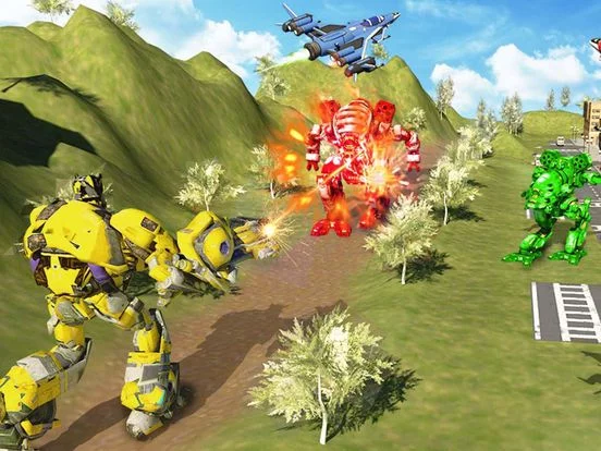 Изображение игры: Flying Robot War Plane