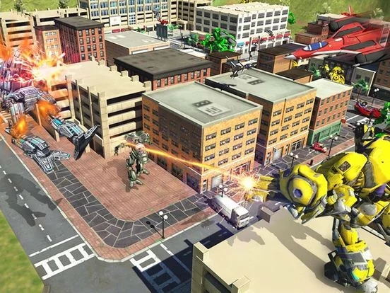 Изображение игры: Flying Robot War Plane