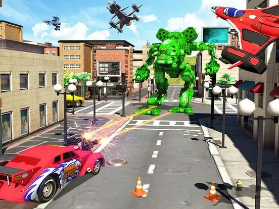 Изображение игры: Flying Robot War Plane