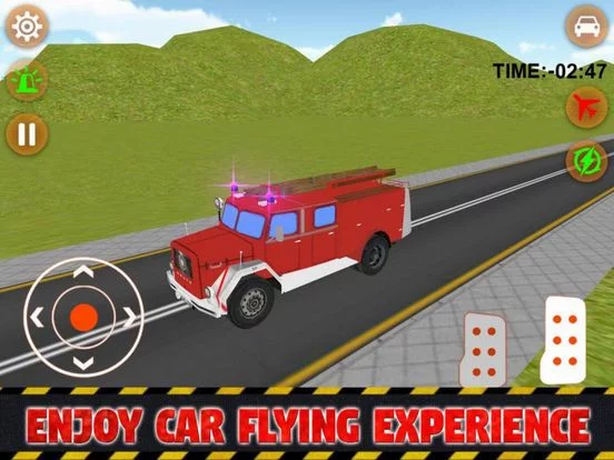 Изображение игры: Fire Car Stunts Fly
