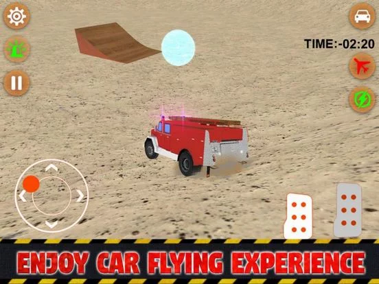 Изображение игры: Fire Car Stunts Fly