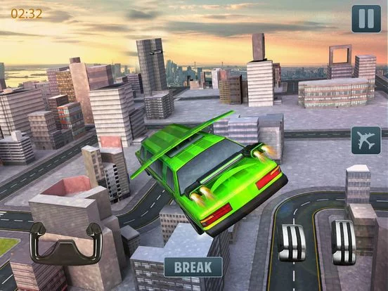 Изображение игры: Futuristic flying Limousine games