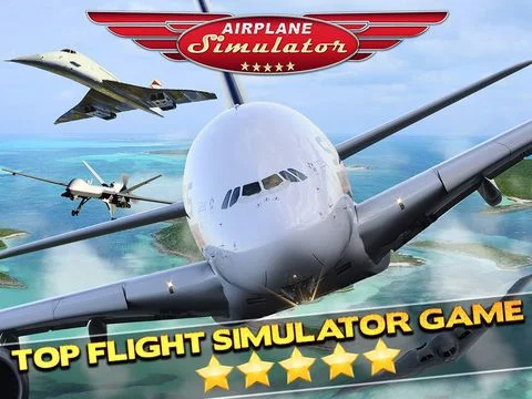 Изображение игры: 3D Plane Flying Parking Simulator Game - Real Airplane Driving Test Run Sim Racing Games PRO