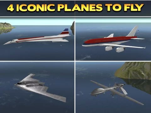 Изображение игры: 3D Plane Flying Parking Simulator Game - Real Airplane Driving Test Run Sim Racing Games PRO