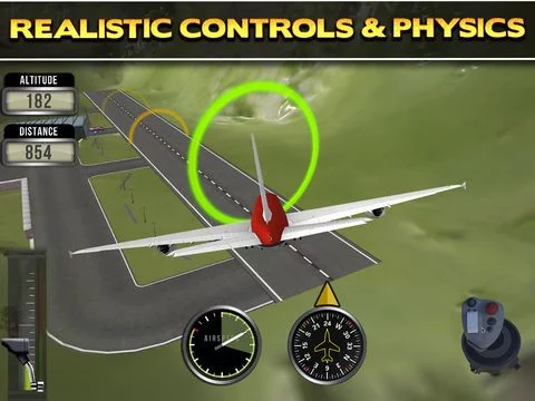 Изображение игры: 3D Plane Flying Parking Simulator Game - Real Airplane Driving Test Run Sim Racing Games PRO