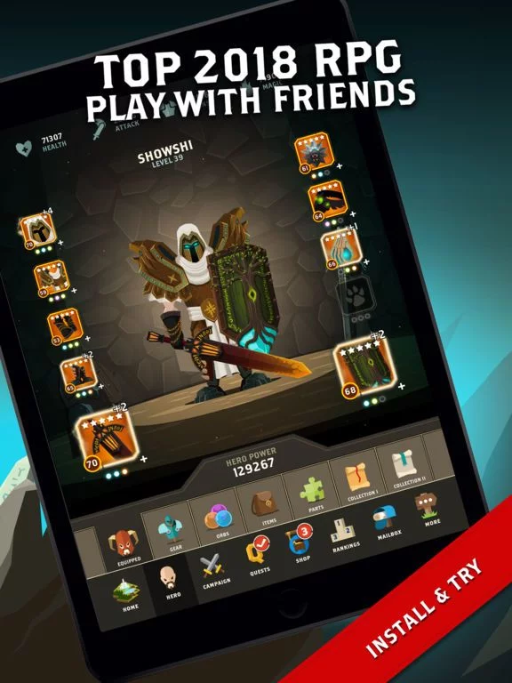 Изображение игры: Questland: Turn Based RPG