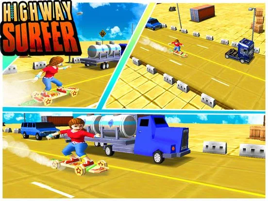 Изображение игры: Highway Surfer: Traffic Race