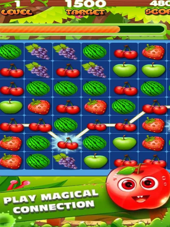 Изображение игры: Fruit Garden Link