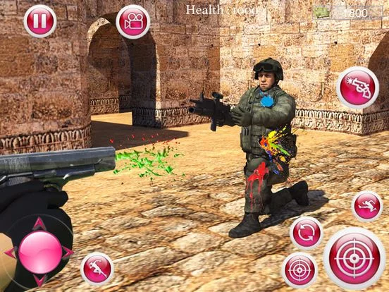 Изображение игры: Paintball shooting arena fps