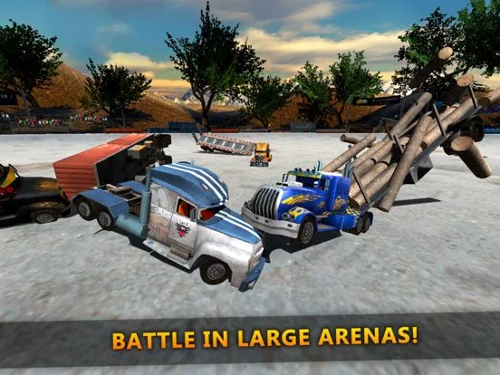 Изображение игры: 18 Wheeler Truck Crash Derby