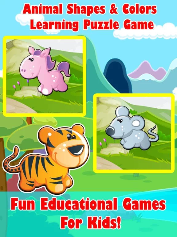 Изображение игры: Animal Shapes & Colors Learning Puzzle Game