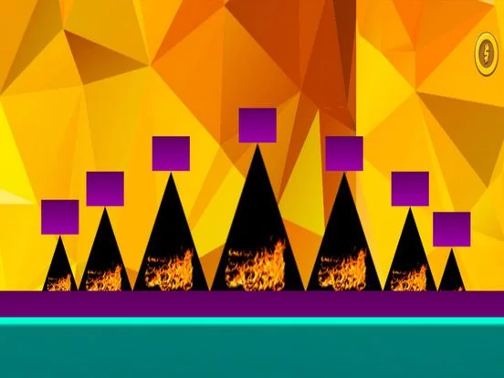 Изображение игры: Geometry fire Dash