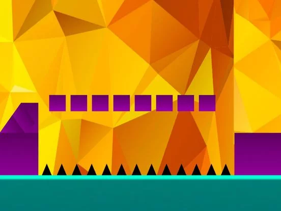 Изображение игры: Geometry fire Dash