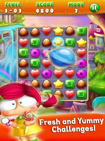 Изображение игры: Connect Candy Adventure- Match 3 Mania