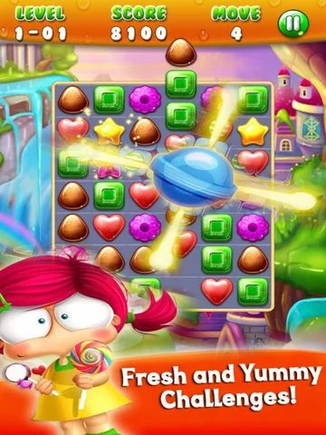 Изображение игры: Connect Candy Adventure- Match 3 Mania