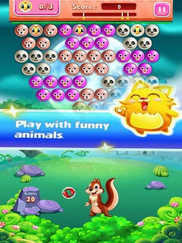 Изображение игры: Fantasy Bubble Pop: Pet Shoot