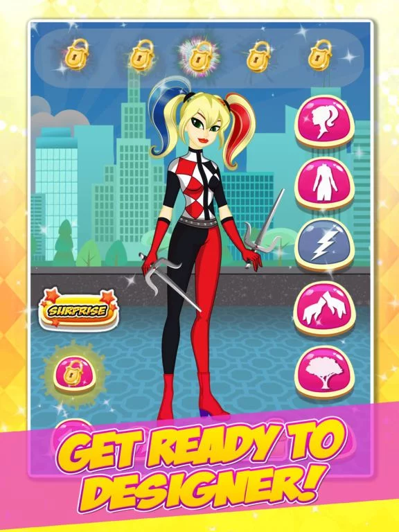 Изображение игры: Super Hero Girls Dress Up Games