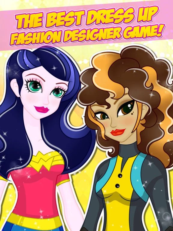 Изображение игры: Super Hero Girls Dress Up Games