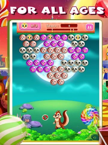 Изображение игры: Animal Bubble: Pop Ball Color