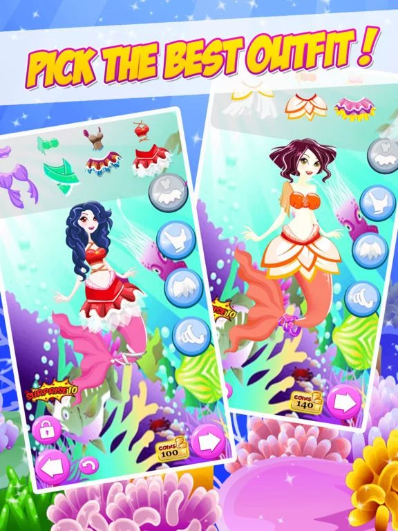 Изображение игры: The Princess Mermaid Dress Up Games
