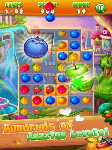 Изображение игры: Fruit World: Game Pop Match3