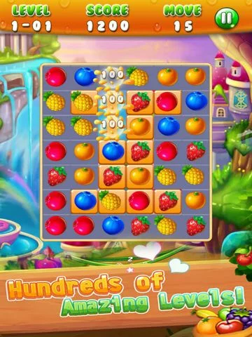 Изображение игры: Fruit World: Game Pop Match3