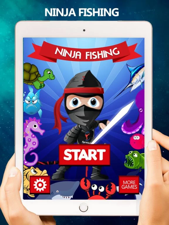 Изображение игры: Ultimate FishingNinja Wild Catch Endless Game