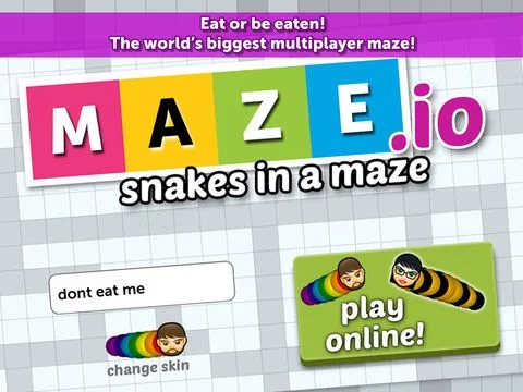 Изображение игры: Maze.io - Snakes in a Maze!!